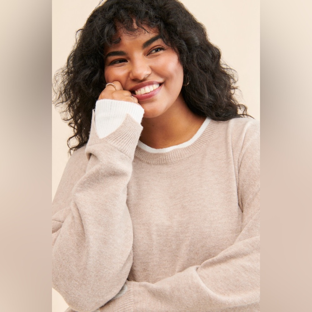 Layered Crew Neck Sweater